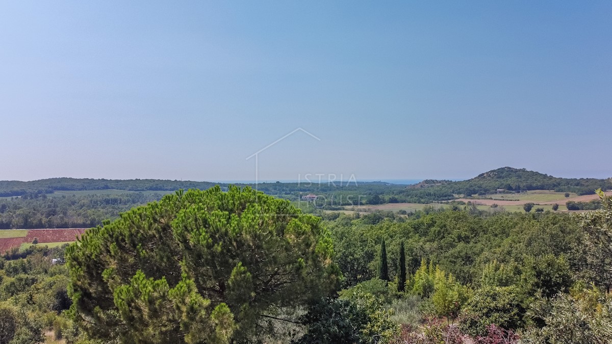 Poreč, okolica, gradbeno zemljišče z razgledom