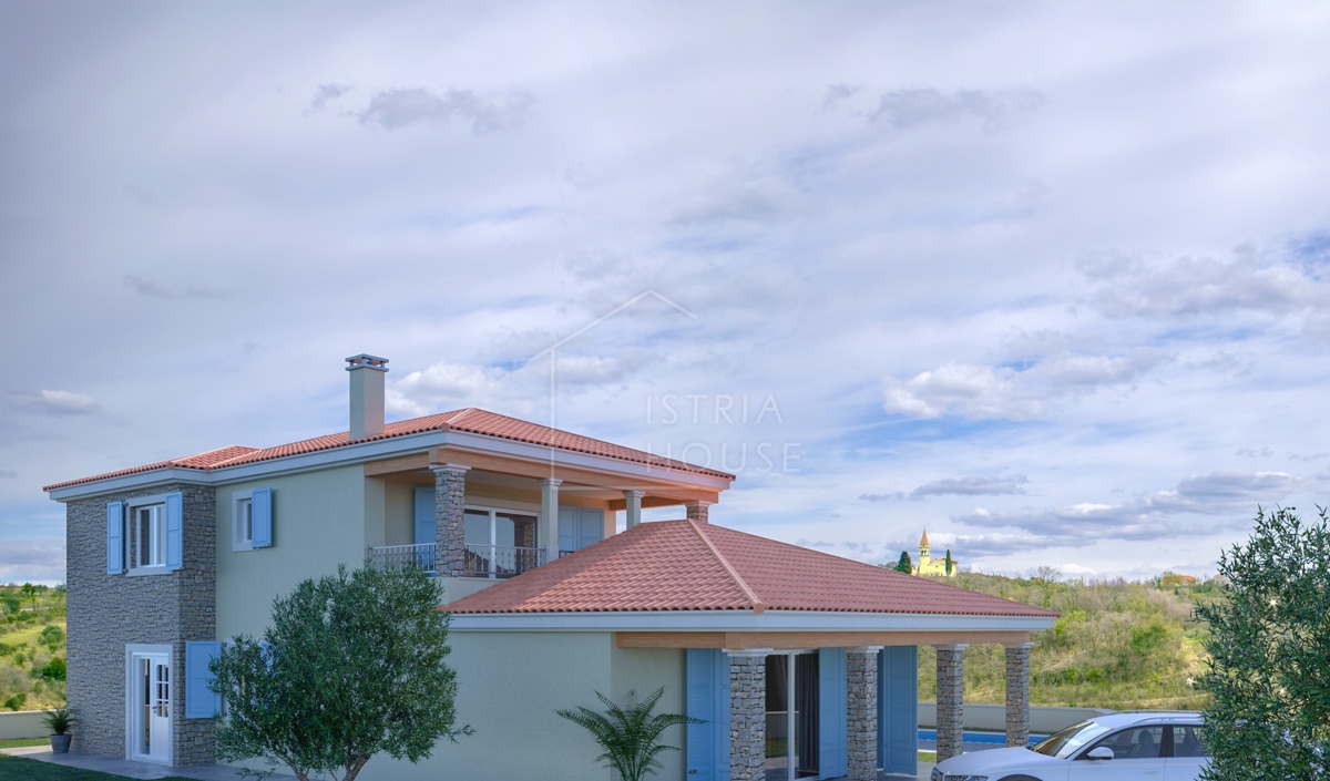BUJE - Mediteranska hiša v bližini mesta s panoramskim razgledom