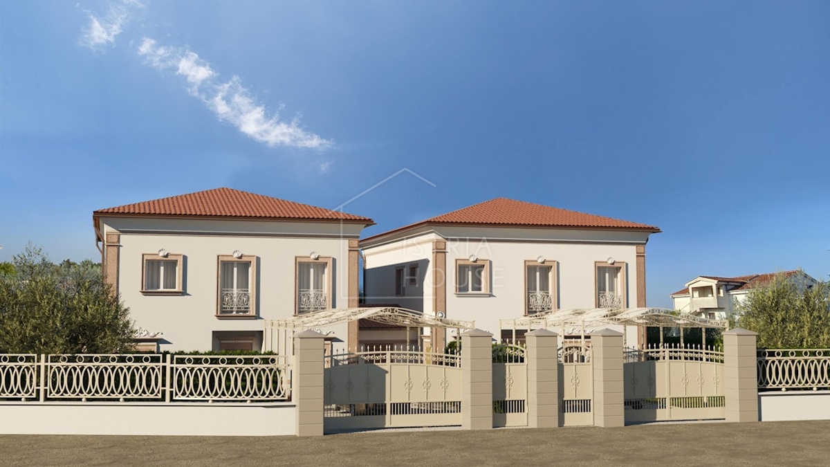 POREČ, okolica - moderna hiša dvojčka z bazenom