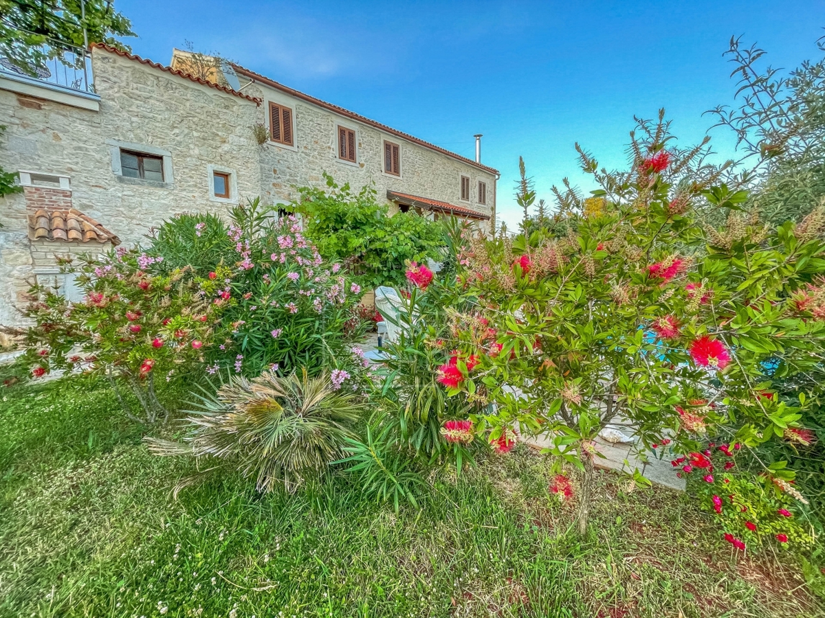 Poreč, okolica, fantastična kamnita hiša z razgledom