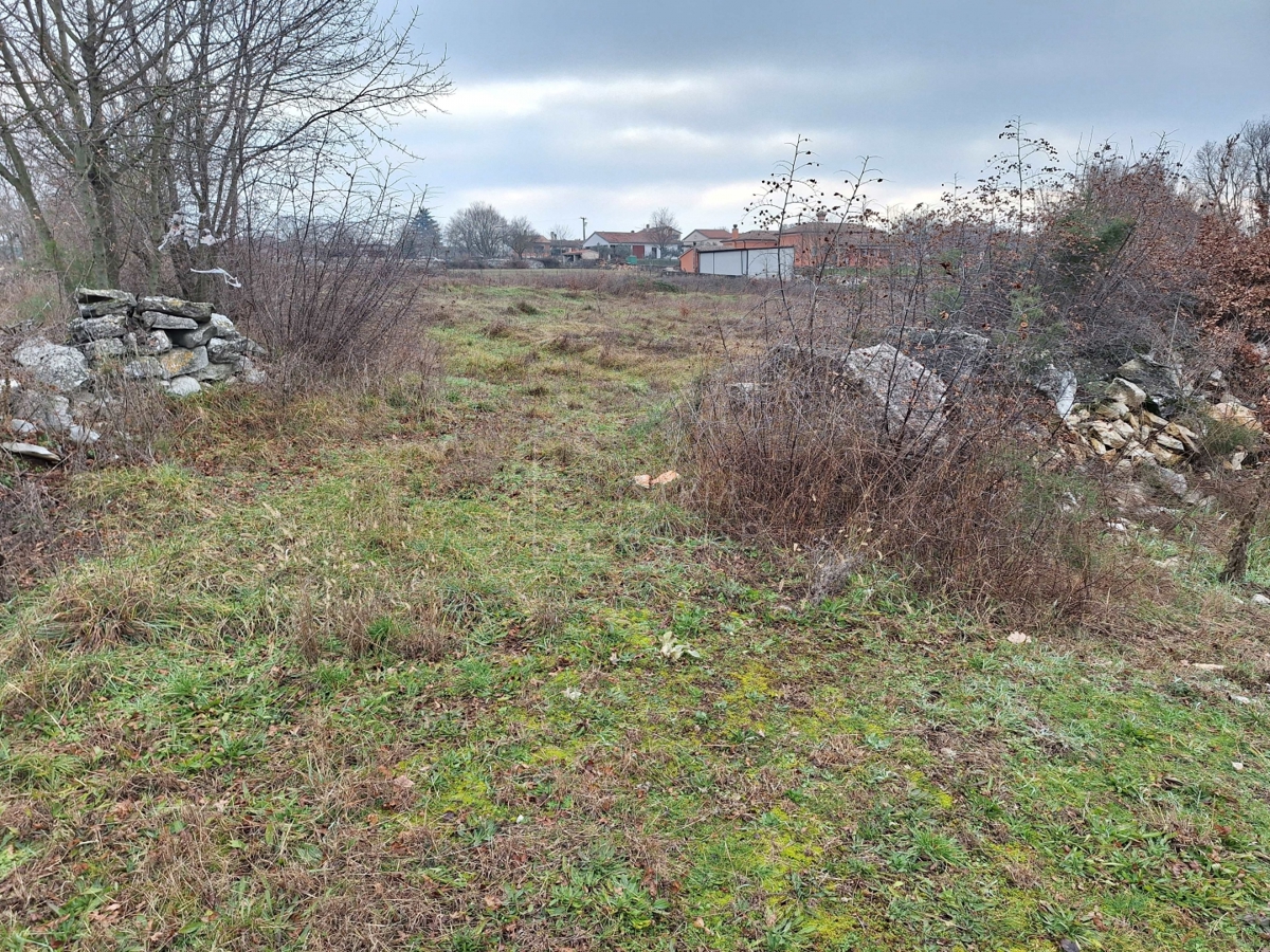 Kanfanar, okolica, zemljišče z gradbenim dovoljenjem in razgled