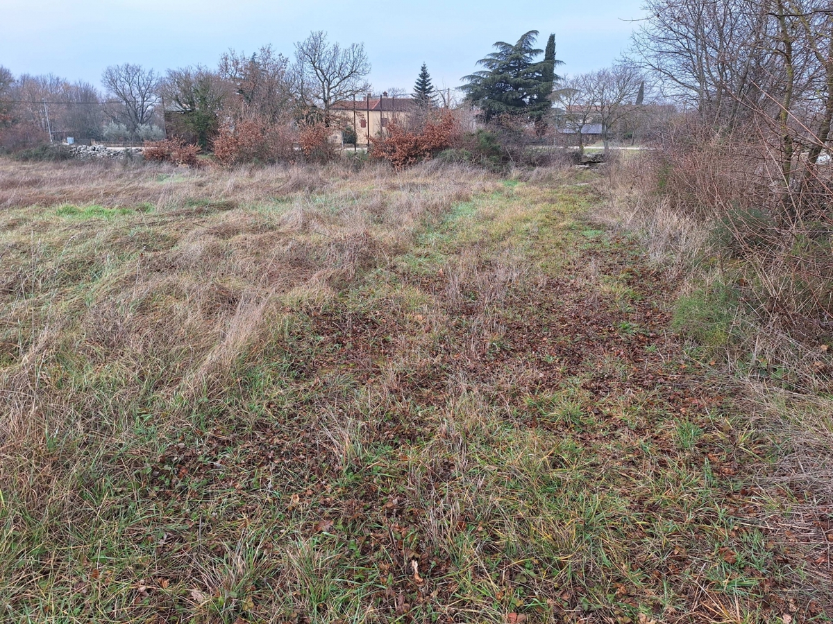 Kanfanar, okolica, zemljišče z gradbenim dovoljenjem in razgled