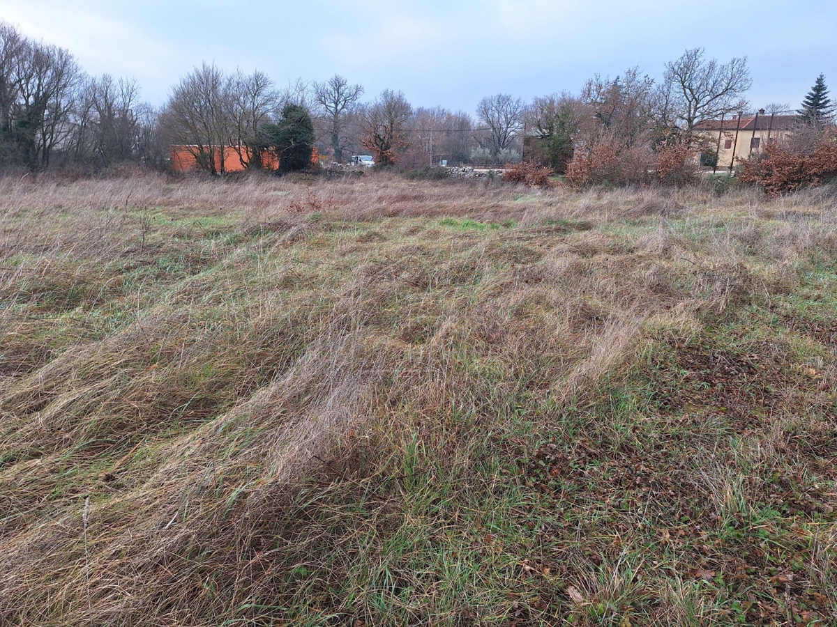Kanfanar, okolica, zemljišče z gradbenim dovoljenjem in razgled