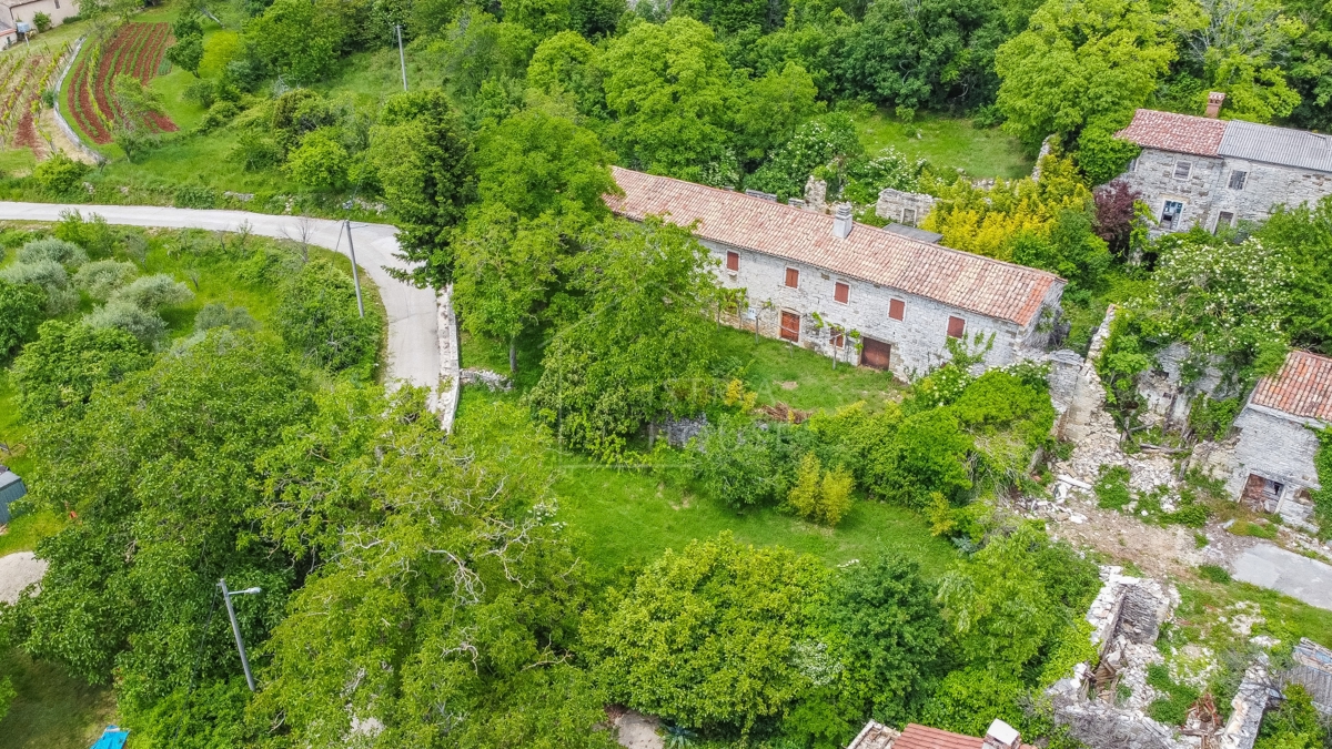 Ekskluzivna, kamnita hiša z veliko parcelo v bližini Oprtlja
