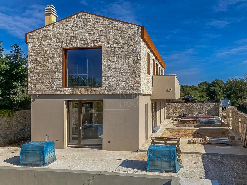 RoRovinj, okolica, dizajnerska vila v izgradnji