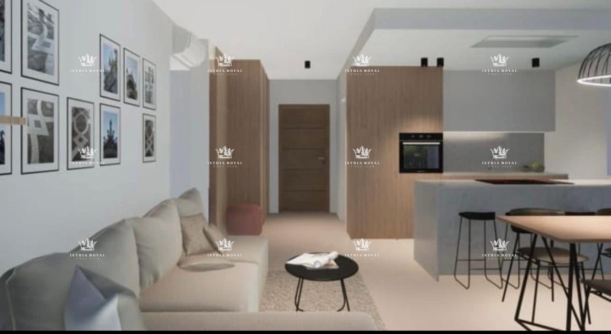 Moderno stanovanje v novogradnji v Umagu, 400 m od morja - 79 m², 2 spalnici + dnevna soba, Istra.