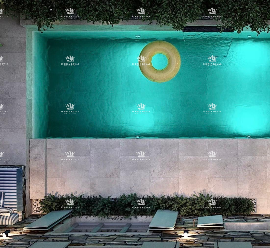 Istra, Kastelir, Rojci, obnovljena stara istrska hiša 183 m2 z bazenom, zemljišče 153 m2, pogled na morje, vinska klet, savna