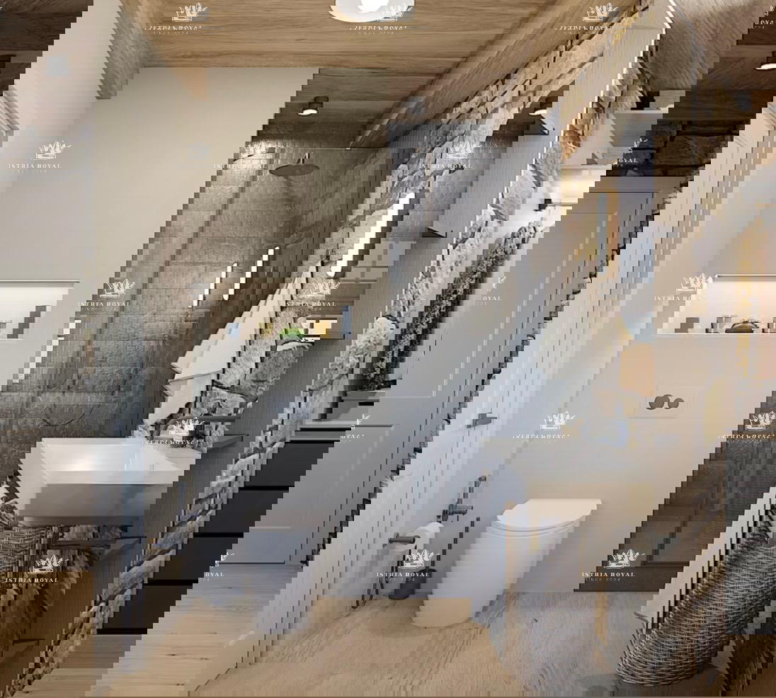 Istra, Kastelir, Rojci, obnovljena stara istrska hiša 183 m2 z bazenom, zemljišče 153 m2, pogled na morje, vinska klet, savna