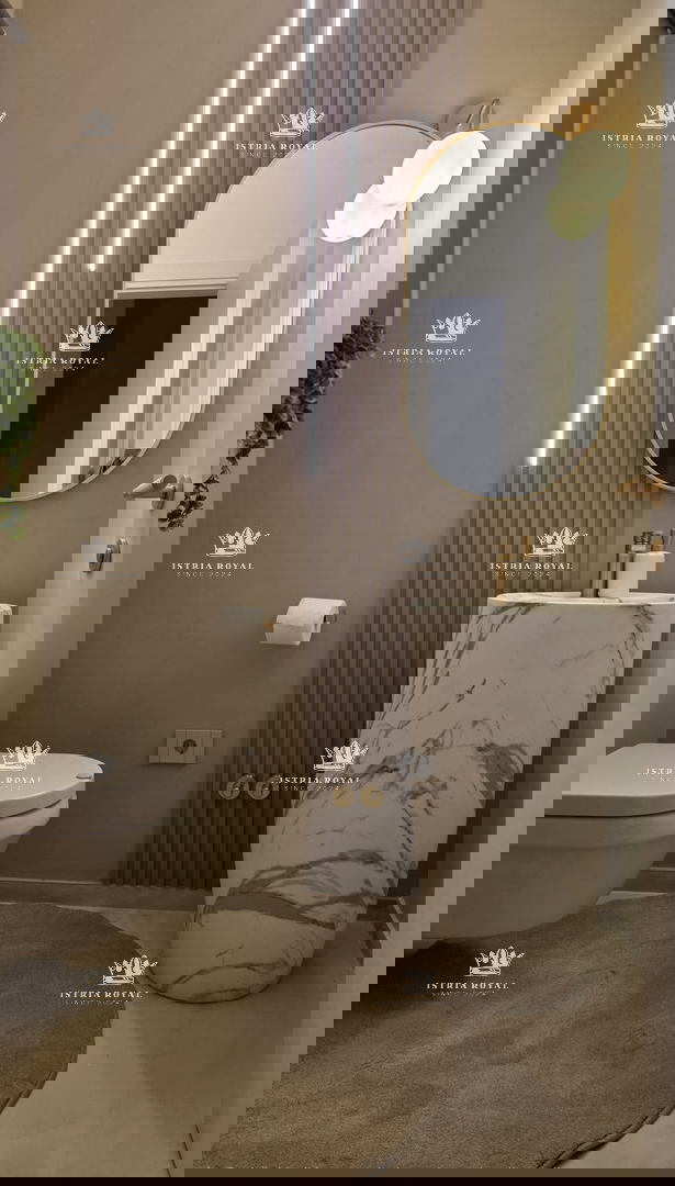 Istra, Buje, luksuzna hiša 384 m2, pogled na morje in oljčni nasad, luksuzno, savna, vinska klet, parkirišče, 3SS+DB