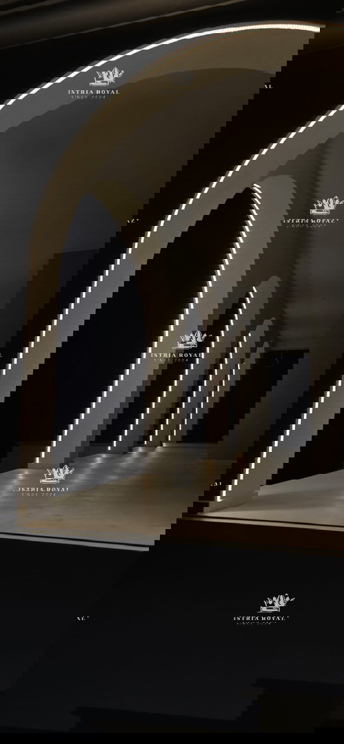 Istra, Buje, luksuzna hiša 384 m2, pogled na morje in oljčni nasad, luksuzno, savna, vinska klet, parkirišče, 3SS+DB