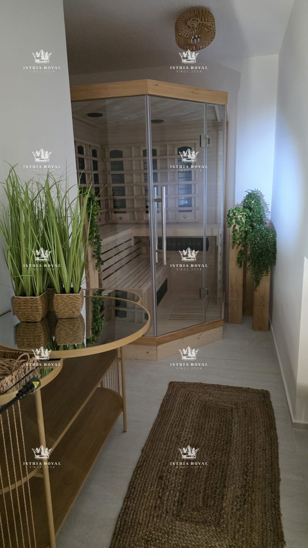 Istra, Buje, luksuzna hiša 384 m2, pogled na morje in oljčni nasad, luksuzno, savna, vinska klet, parkirišče, 3SS+DB