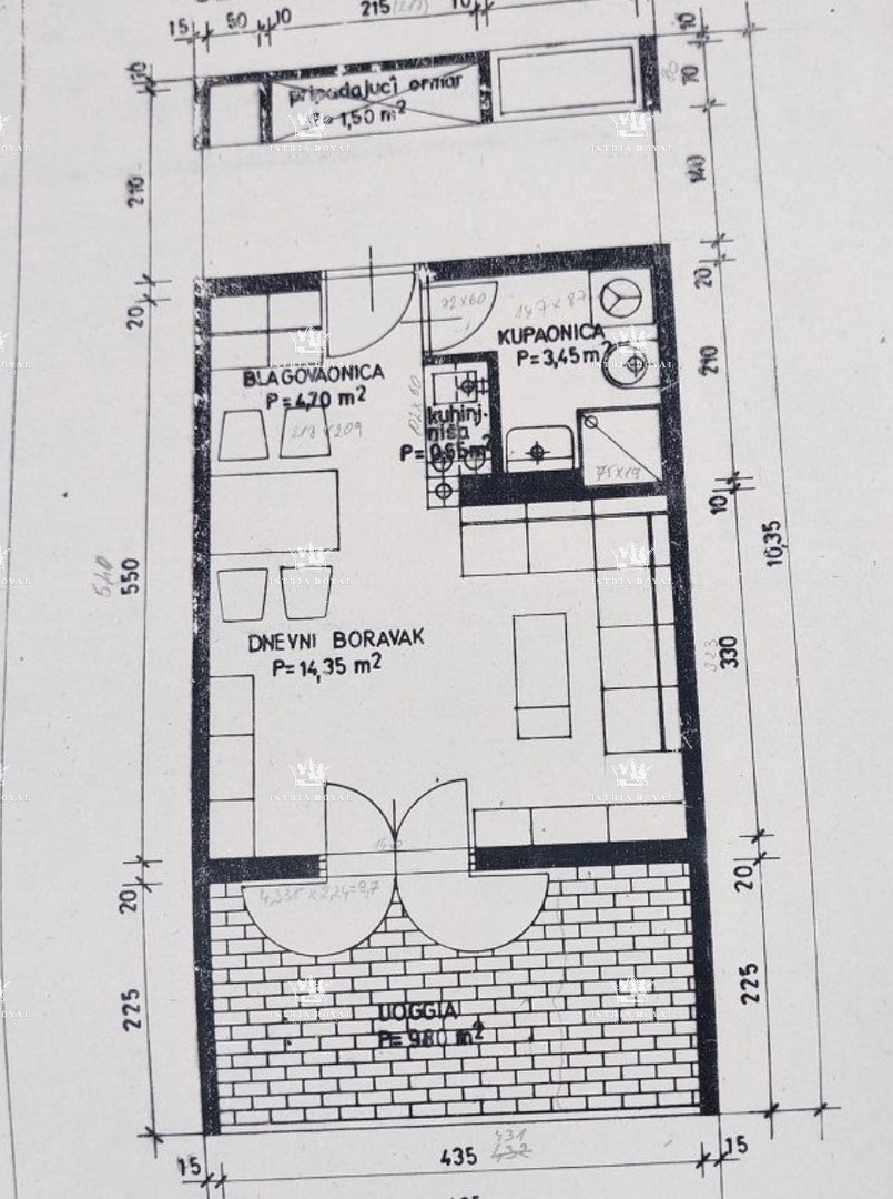 Istra, Mareda, stanovanje 55 m2, 2S+DB, vrt 41 m2, 150 m do plaže, pritličje