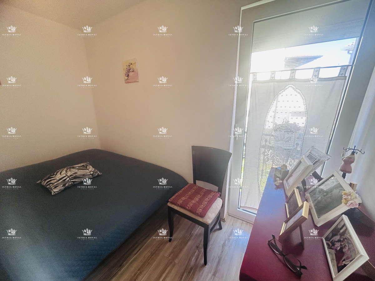 Istra, Brtonigla, stanovanje 102,19 m2, 2 spalnici + dnevna soba, terasa, pogled na morje