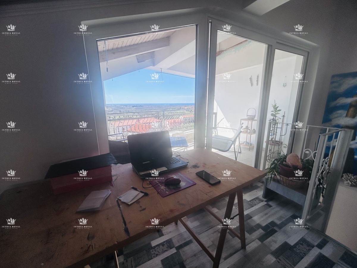 Istra, Brtonigla, stanovanje 102,19 m2, 2 spalnici + dnevna soba, terasa, pogled na morje