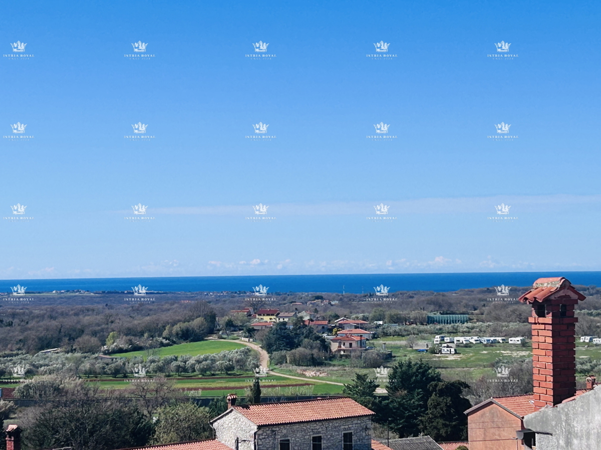 Istra, Brtonigla, stanovanje 102,19 m2, 2 spalnici + dnevna soba, terasa, pogled na morje