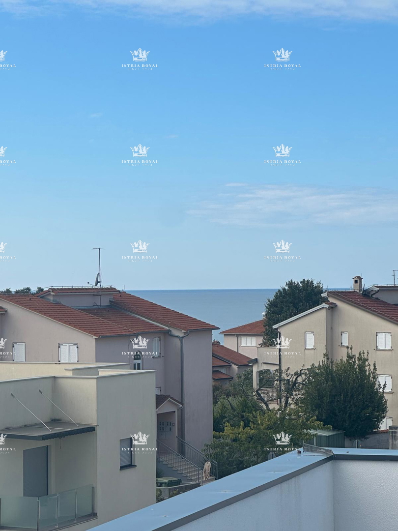 ISTRA, KARIGADOR, DVOJNIK, 2 SPALNI PROSTORI, 118 M2, 300 M OD MORJA, POGLED NA MORJE