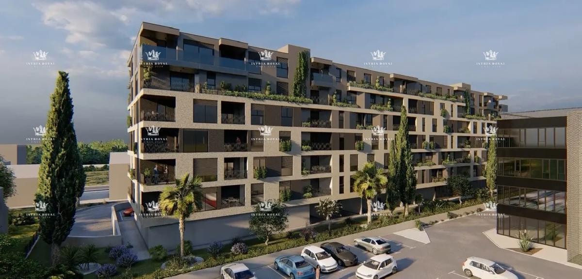 Istra, Pula, Monvidal, prodaja modernega stanovanja na 2. nadstropju s parkirnim mestom in shrambo, novogradnja, – "KLJUČ V ROKE".