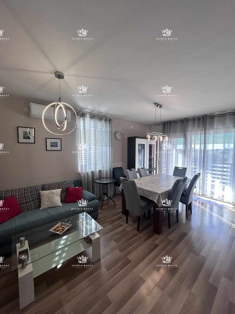 Istra, Brtonigla, 2SS+DB, stanovanje 84 m2, novogradnja, terasa, dve parkirni mesti, dvorišče 200 m2