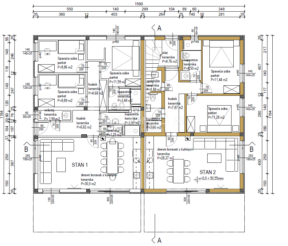 Stanovanje Poreč, 69m2