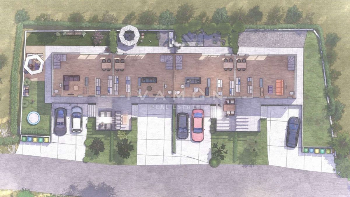 Zadnja sodobna vrstna hiša s tremi spalnicami