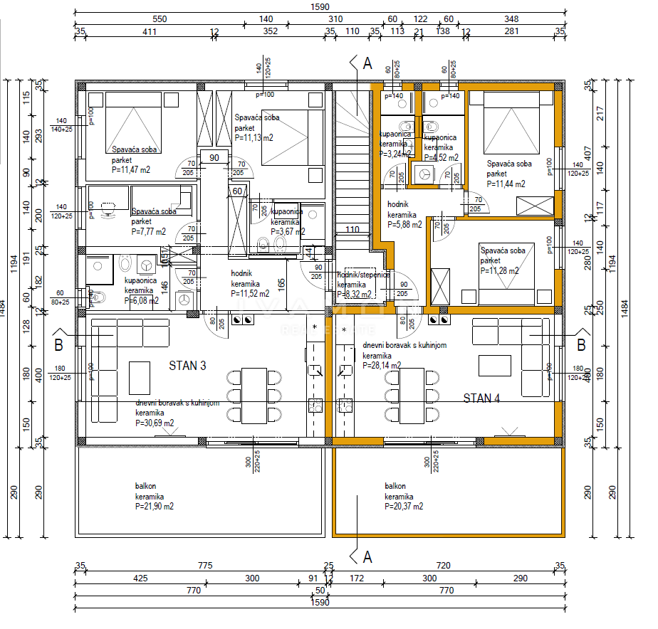 Stanovanje Poreč, 85m2