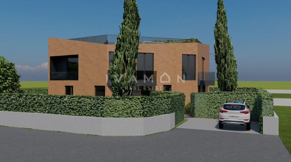 Enosobno stanovanje z vrtom, 4 km od Poreča