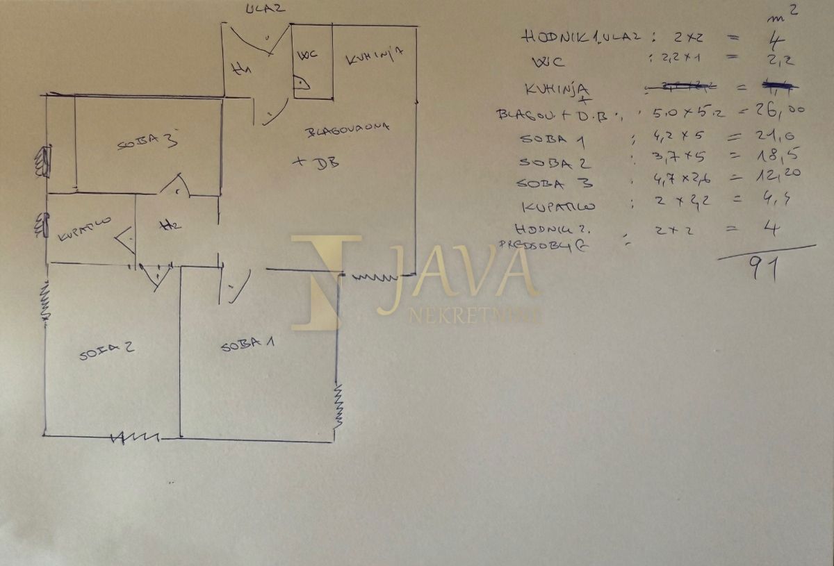 Stanovanje Gornja Vežica, Rijeka, 91m2