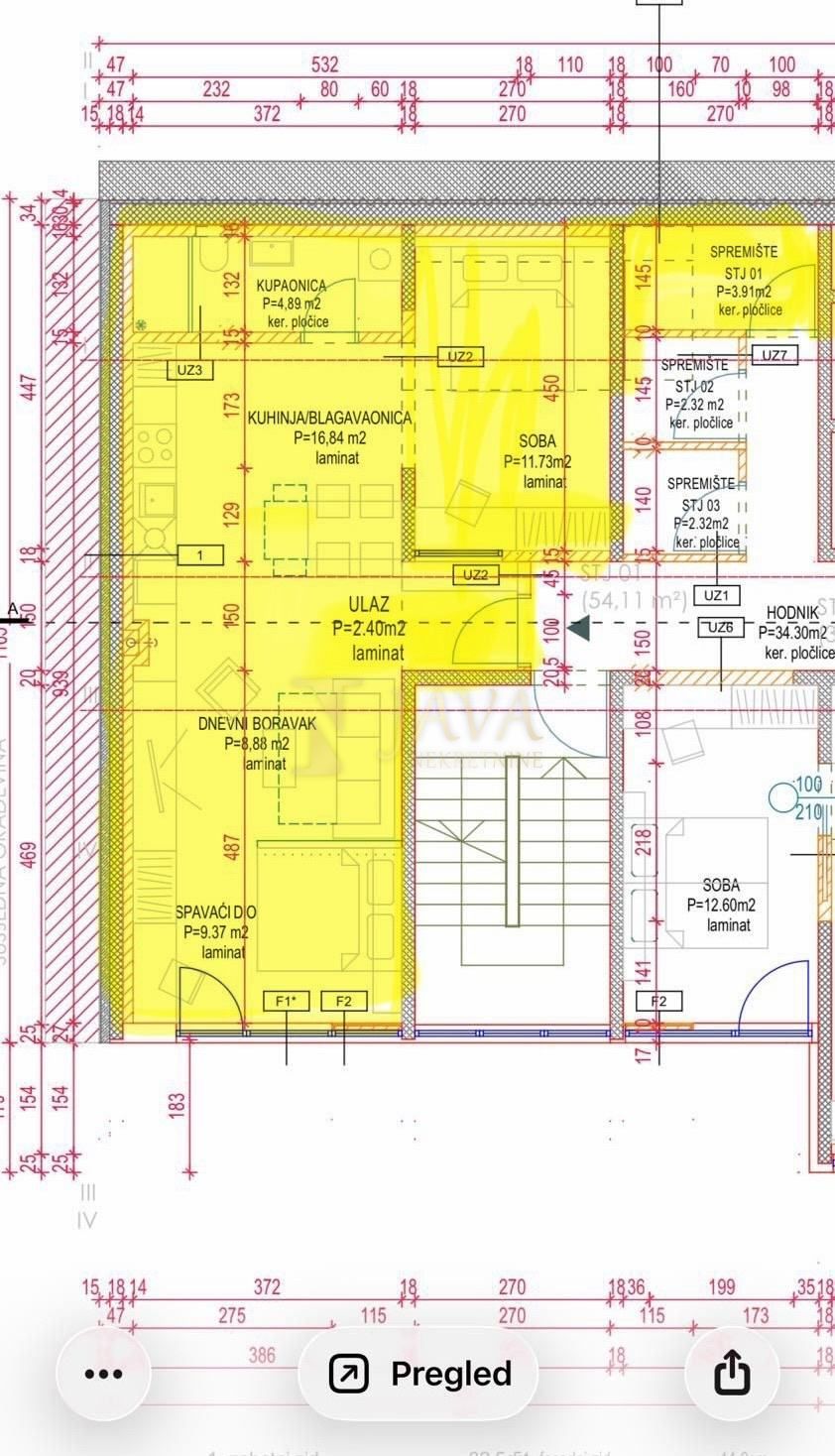 Stanovanje Belveder, Rijeka, 58m2