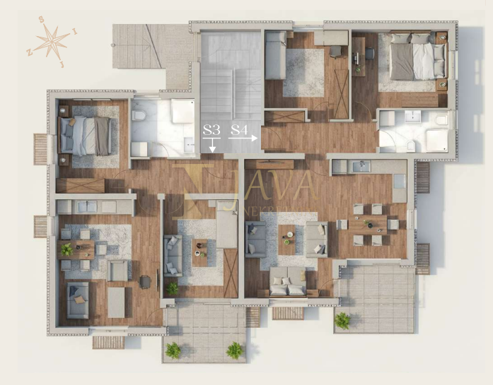 Stanovanje Saršoni, Viškovo, 77,75m2