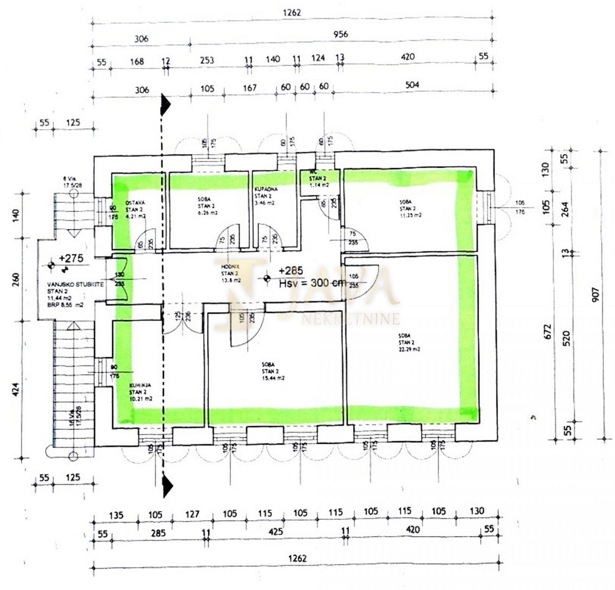 Stanovanje Trsat, Rijeka, 89m2
