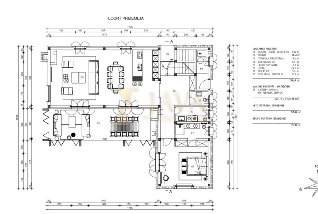 Zemljišče Kanfanar, 1.850m2