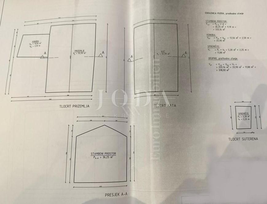 Stara hiša za adaptacijo s prekrasnim pogledom - otok Krk