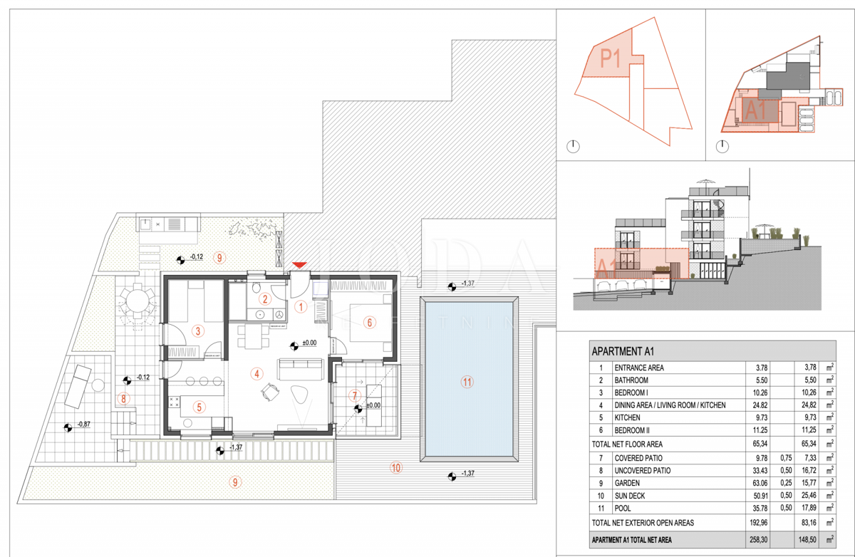 Stanovanje Primošten, 157m2