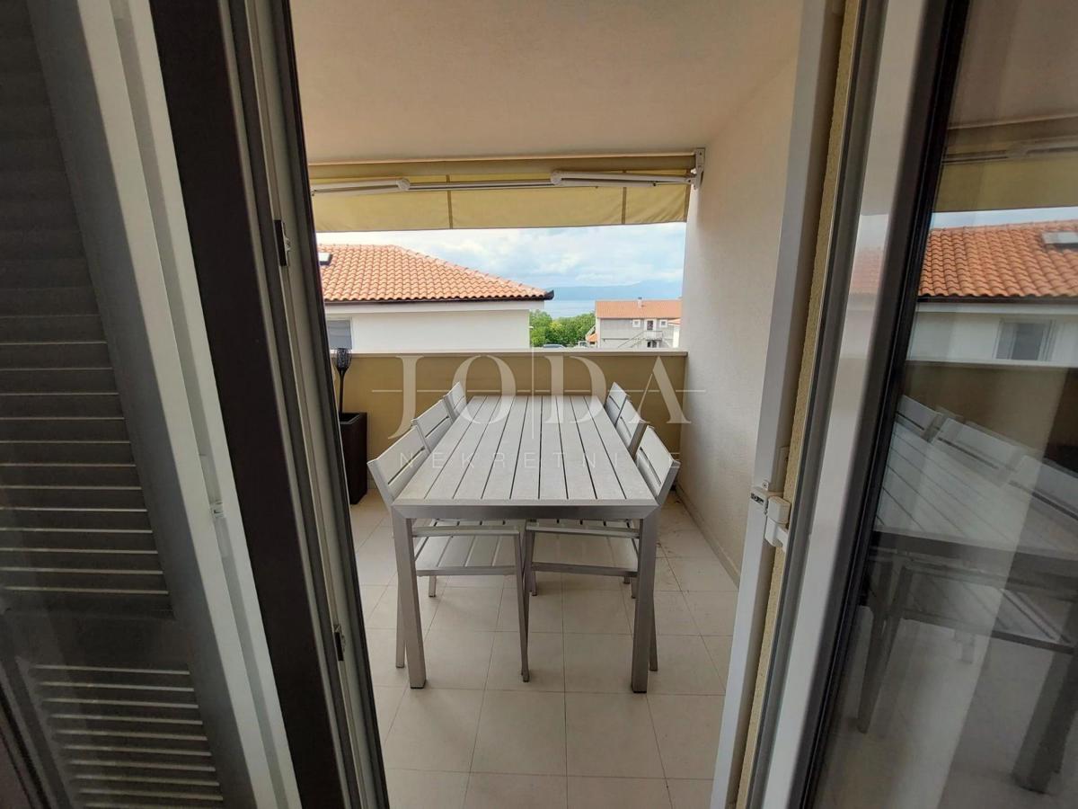 Malinska, apartma z odprtim pogledom na morje