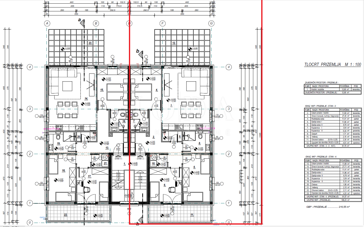 Stanovanje Novi Vinodolski, 72.72m2