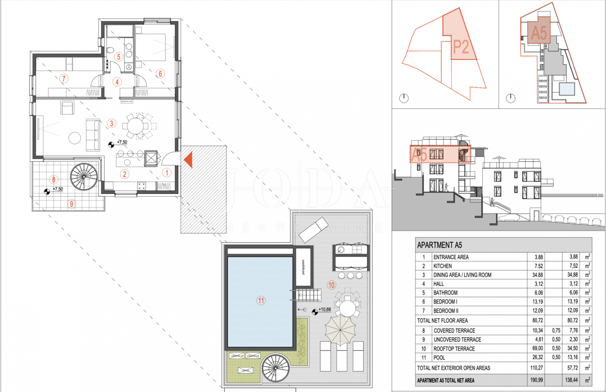 Stanovanje Primošten, 157m2