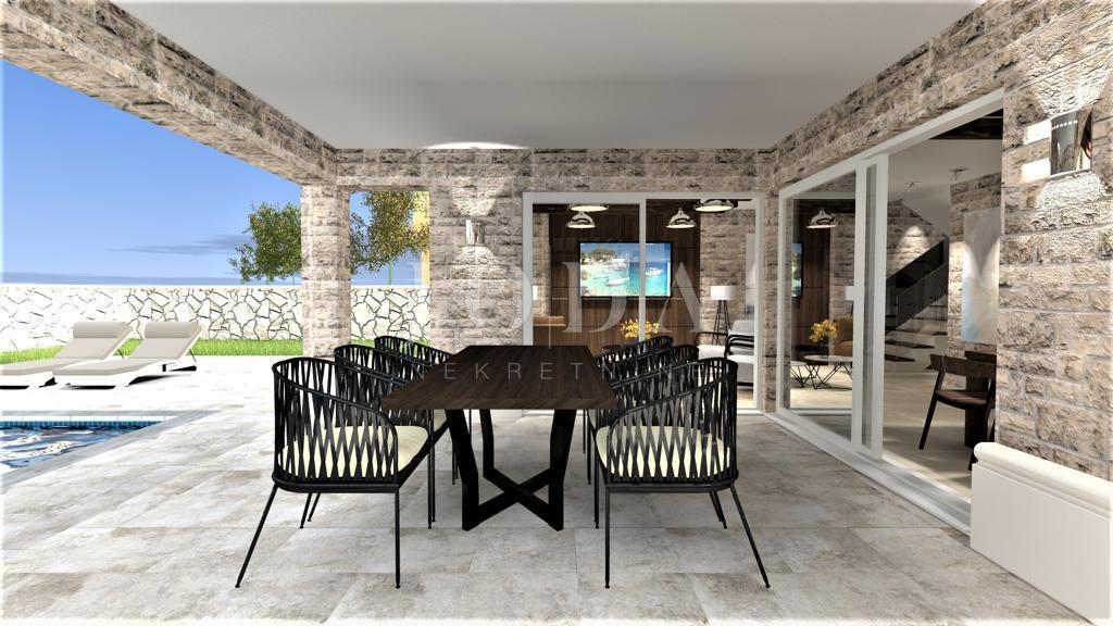 Nova samostojna vila z bazenom, v bližini Vrbnika