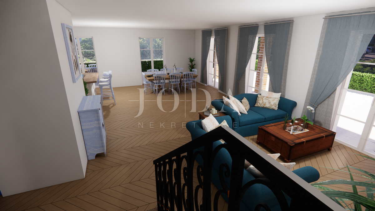 Nova hiša v rustikalnem stilu - otok Krk