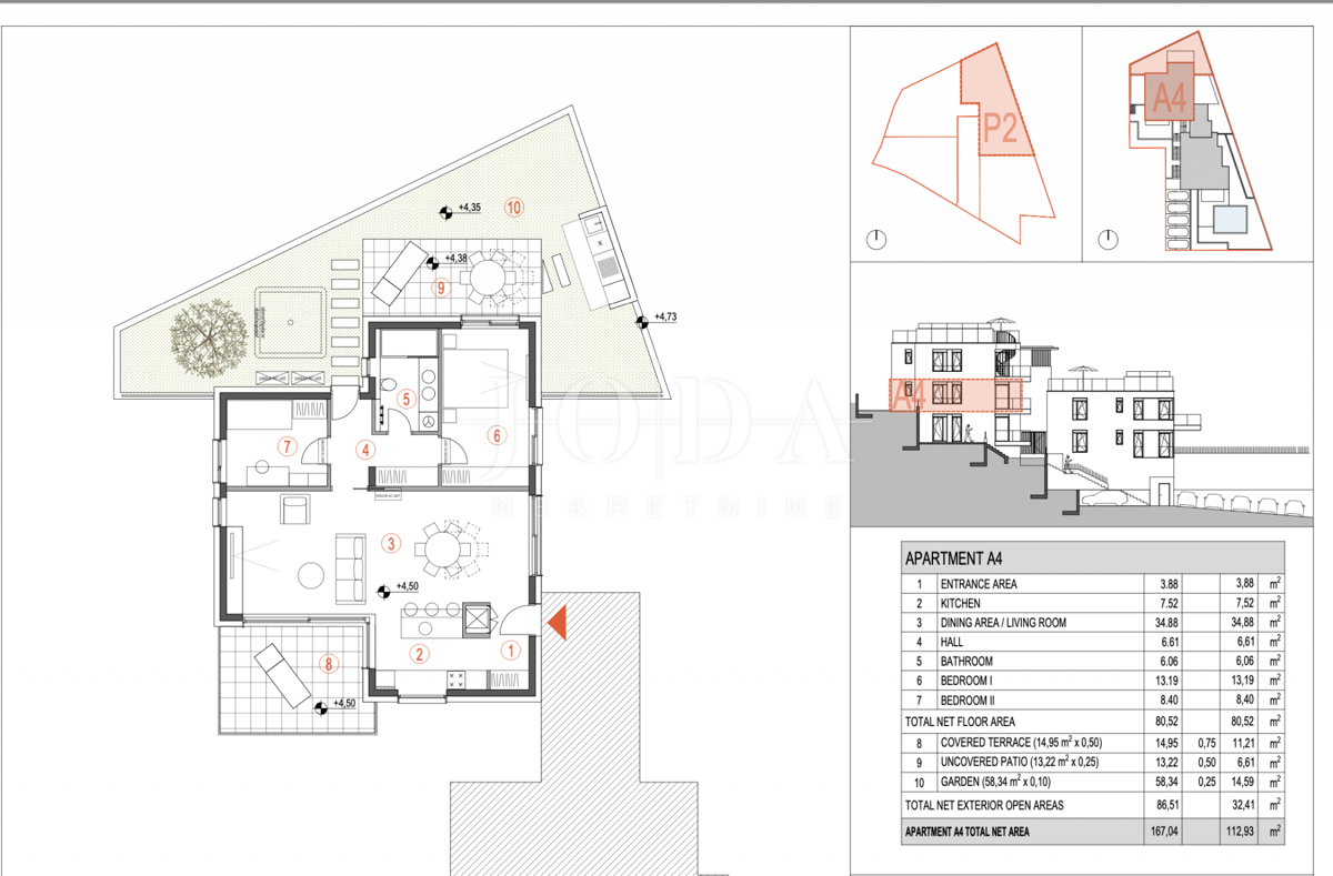 Stanovanje Primošten, 157m2