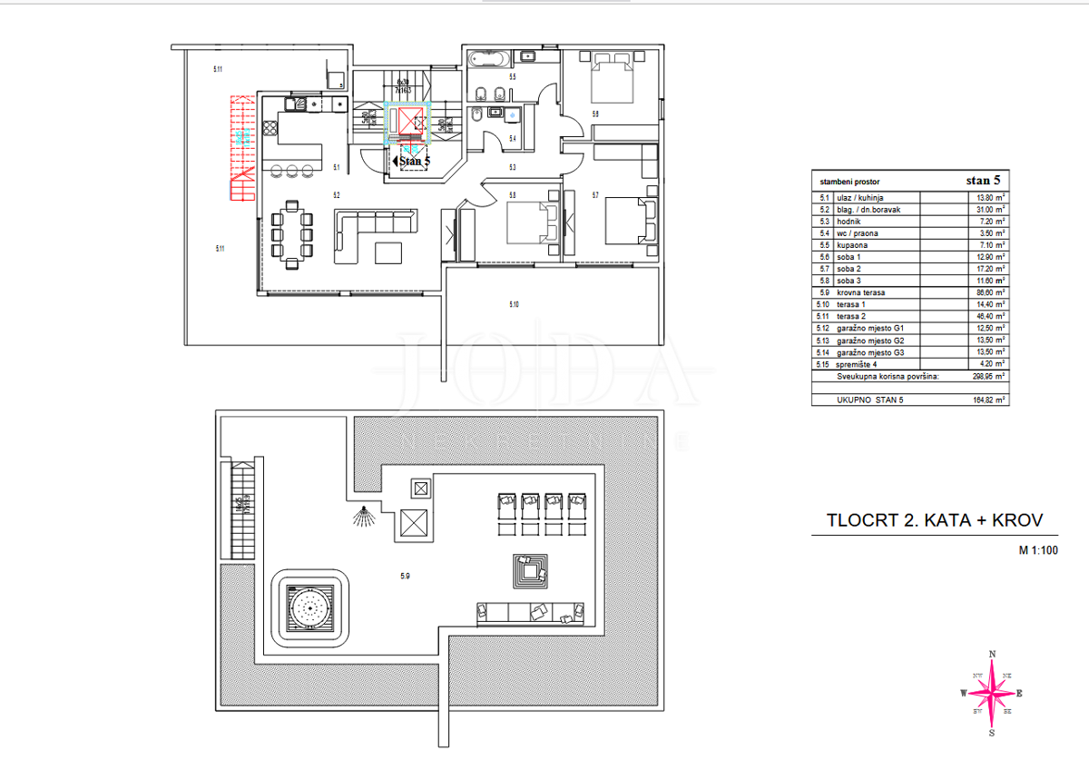 Stanovanje Kantrida, Rijeka, 86,47m2