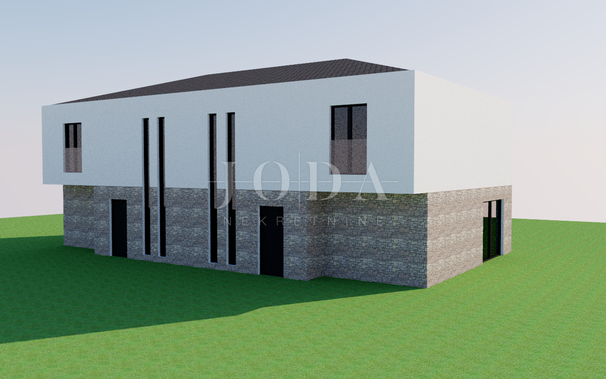 Gradbeno zemljišče s pogledom na morje, 3284 m2, Malinska - otok Krk