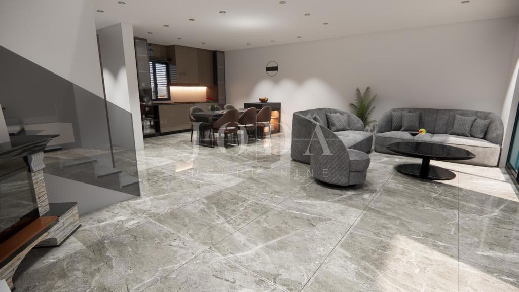 Dvojček z bazenom, roh bau, Vrbnik-okolica