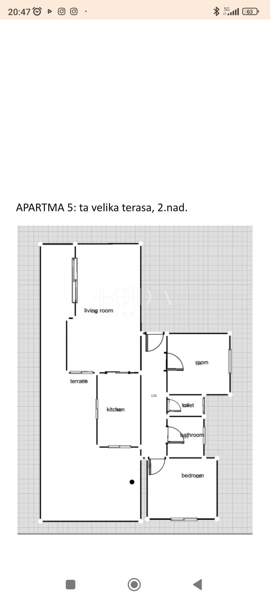 Apartma Batomalj, Baška, 63,50m2