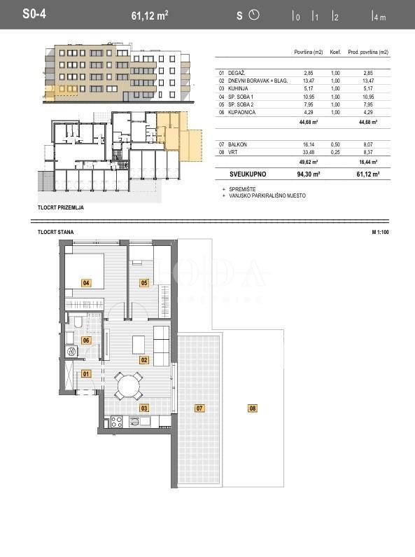 NOVOGRADNJA CENTER SENJ 61.12m2