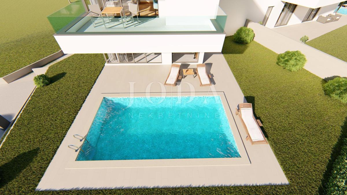 Moderna hiša dvojčka z bazenom, Omišalj - otok Krk