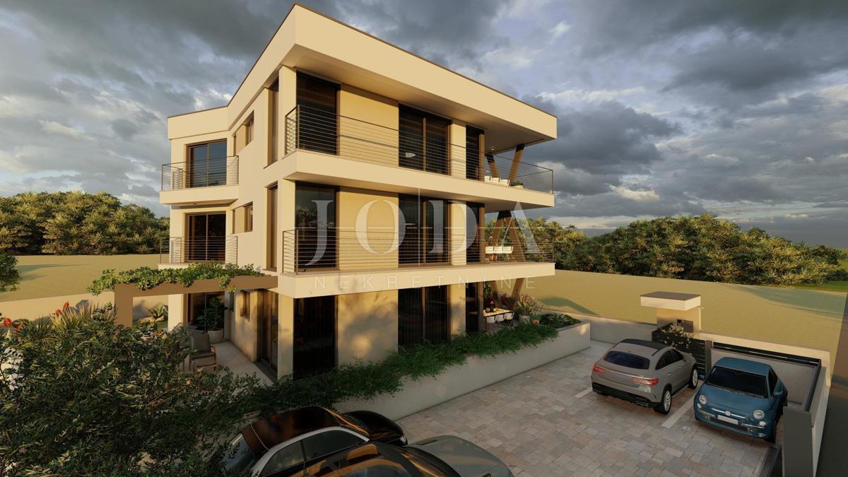 Apartma v pritličju vile v gradnji, mesto Krk