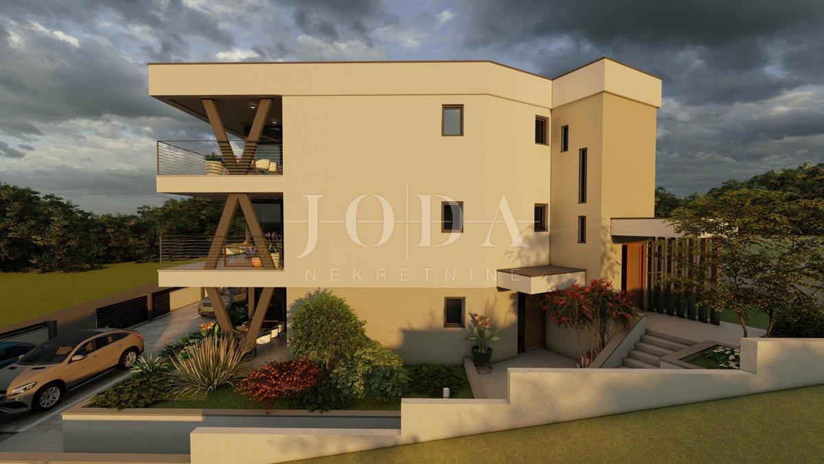 Apartma v pritličju vile v gradnji, mesto Krk