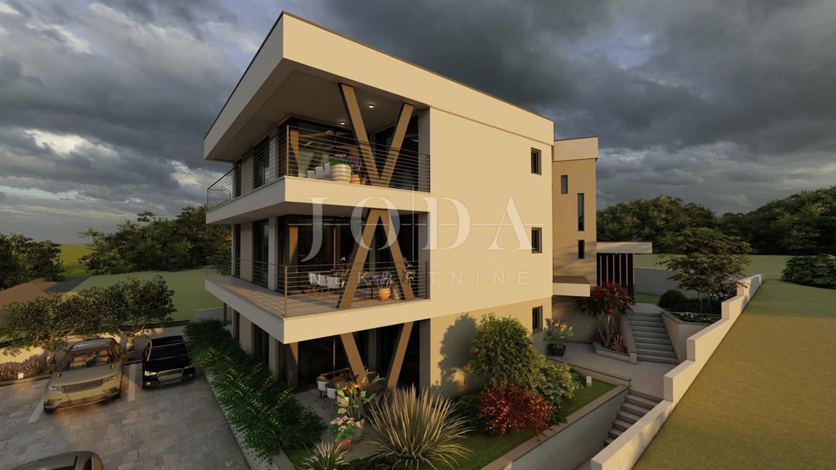 Apartma v pritličju vile v gradnji, mesto Krk