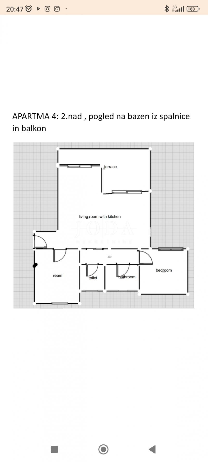 Apartma Batomalj, Baška, 55m2