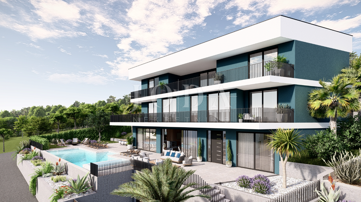 Hišas bazenom i pogledom u Vrbniku